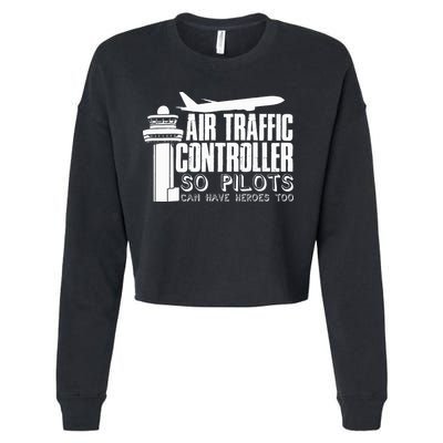 Air Traffic Controller Joke Pilot Saying Flight Control Cropped Pullover Crew