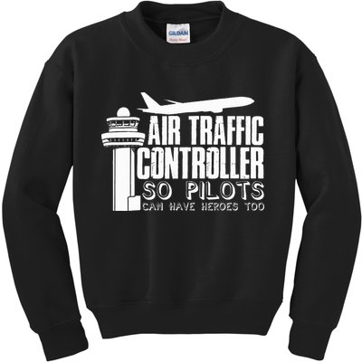 Air Traffic Controller Joke Pilot Saying Flight Control Kids Sweatshirt