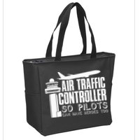 Air Traffic Controller Joke Pilot Saying Flight Control Zip Tote Bag
