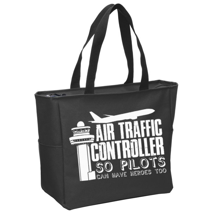 Air Traffic Controller Joke Pilot Saying Flight Control Zip Tote Bag