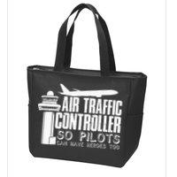 Air Traffic Controller Joke Pilot Saying Flight Control Zip Tote Bag