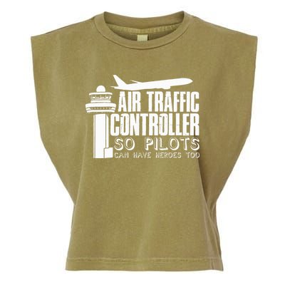 Air Traffic Controller Joke Pilot Saying Flight Control Garment-Dyed Women's Muscle Tee