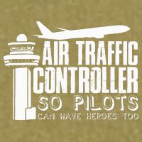 Air Traffic Controller Joke Pilot Saying Flight Control Garment-Dyed Women's Muscle Tee