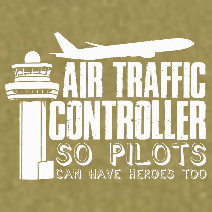 Air Traffic Controller Joke Pilot Saying Flight Control Garment-Dyed Women's Muscle Tee