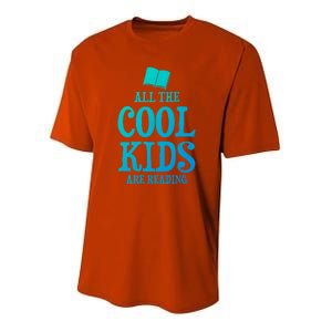 All The Cool Are Reading Book Nerd Cute Gift Youth Performance Sprint T-Shirt