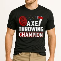 Axe Throwing Champion Sawdust Woodworker Carpenter Gift Cooling Performance Crew T-Shirt