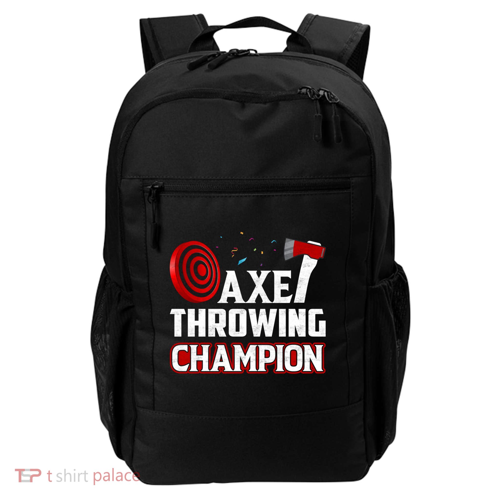 Axe Throwing Champion Sawdust Woodworker Carpenter Gift Backpack