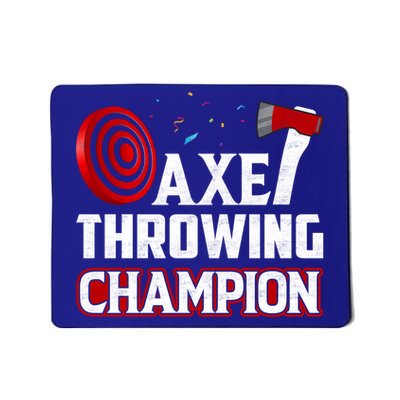 Axe Throwing Champion Sawdust Woodworker Carpenter Gift Mousepad