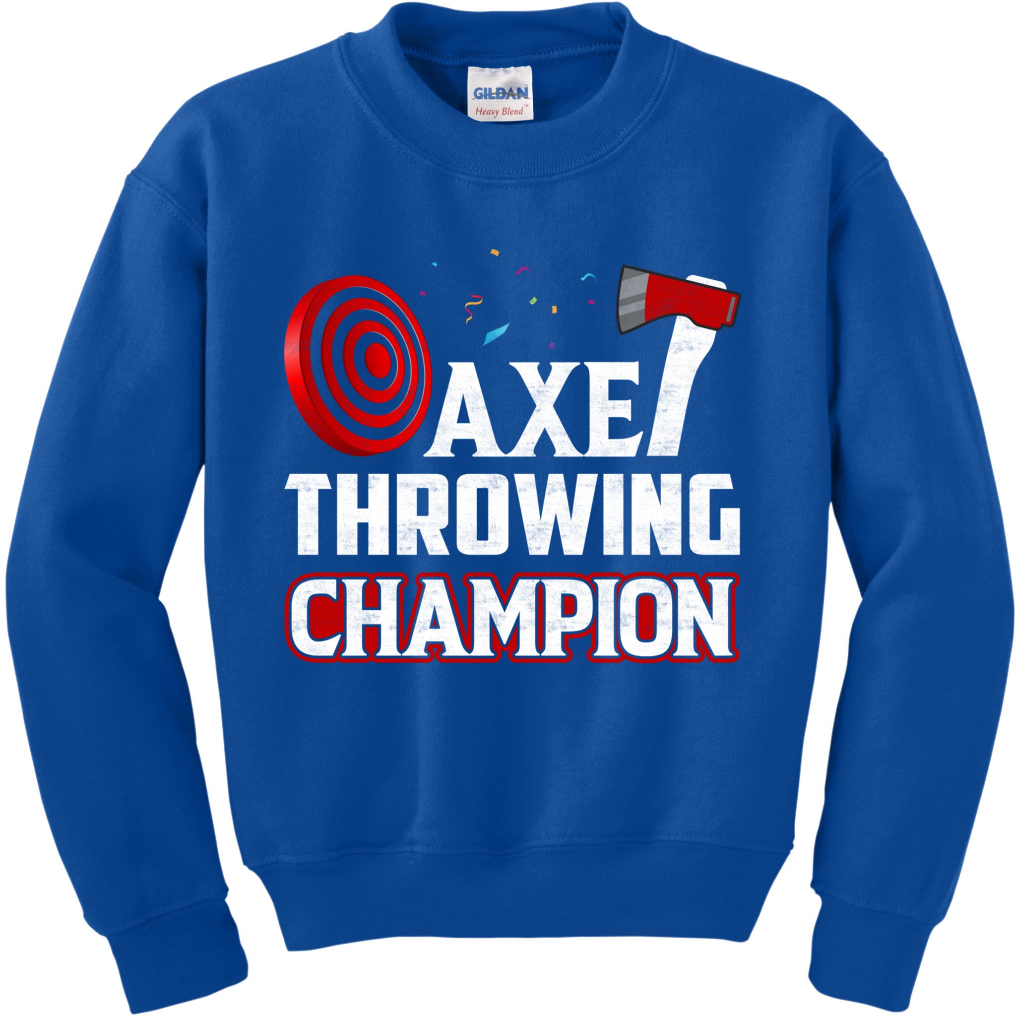 Axe Throwing Champion Sawdust Woodworker Carpenter Gift Kids Sweatshirt