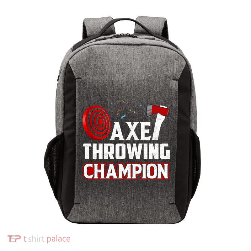 Axe Throwing Champion Sawdust Woodworker Carpenter Gift Vector Backpack