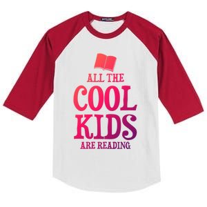 All The Cool Are Reading Book Nerd Cute Gift Kids Colorblock Raglan Jersey