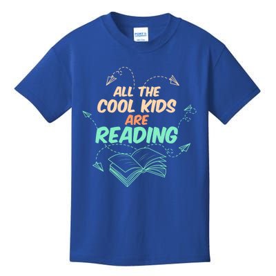 All The Cool Are Reading Books Fun Book Fans Gift Kids T-Shirt