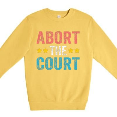 Abort The Court 4th Of July Premium Crewneck Sweatshirt