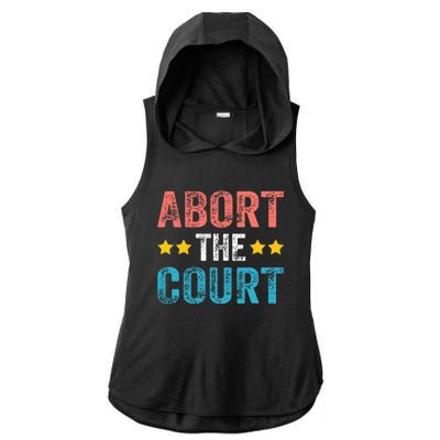 Abort The Court 4th Of July Ladies PosiCharge Tri-Blend Wicking Draft Hoodie Tank