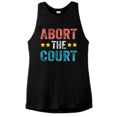 Abort The Court 4th Of July Ladies PosiCharge Tri-Blend Wicking Tank