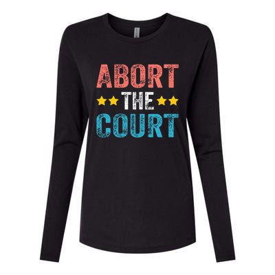 Abort The Court 4th Of July Womens Cotton Relaxed Long Sleeve T-Shirt