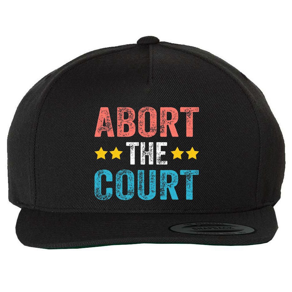 Abort The Court 4th Of July Wool Snapback Cap