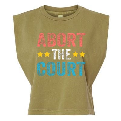 Abort The Court 4th Of July Garment-Dyed Women's Muscle Tee