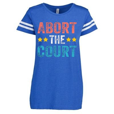 Abort The Court 4th Of July Enza Ladies Jersey Football T-Shirt