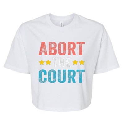 Abort The Court 4th Of July Bella+Canvas Jersey Crop Tee