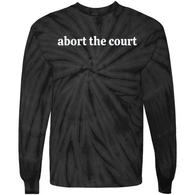 Abort The Court Tie-Dye Long Sleeve Shirt