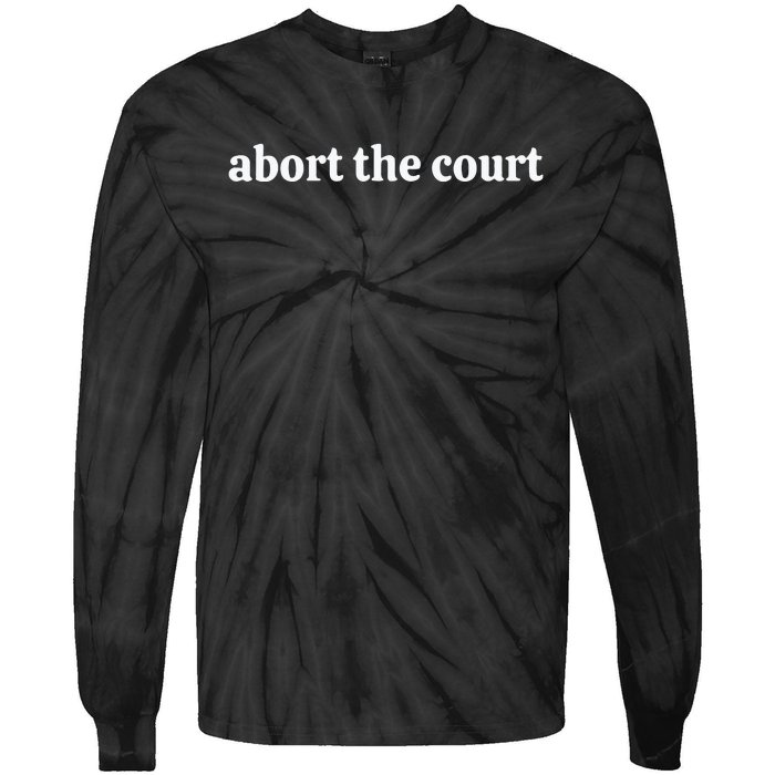 Abort The Court Tie-Dye Long Sleeve Shirt