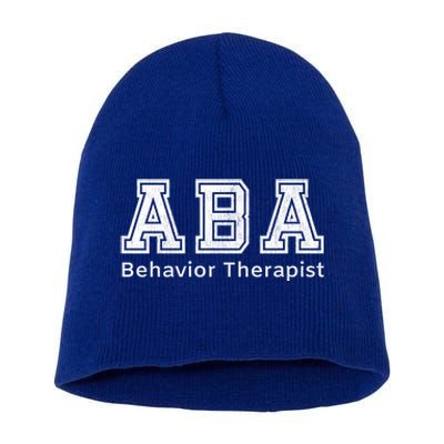 Aba Therapist Cute Gift Behavior Therapy Autism Teachers Short Acrylic Beanie