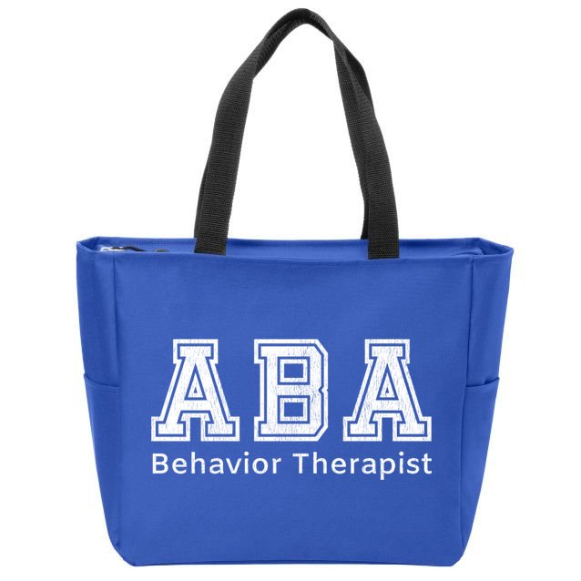 Aba Therapist Cute Gift Behavior Therapy Autism Teachers Zip Tote Bag
