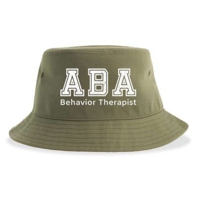 Aba Therapist Cute Gift Behavior Therapy Autism Teachers Sustainable Bucket Hat