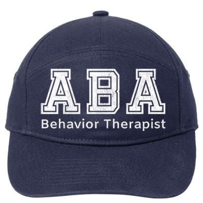 Aba Therapist Cute Gift Behavior Therapy Autism Teachers 7-Panel Snapback Hat