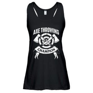 Axe Throwing Champion Funny Hatchet Thrower Lumberjack Ladies Essential Flowy Tank