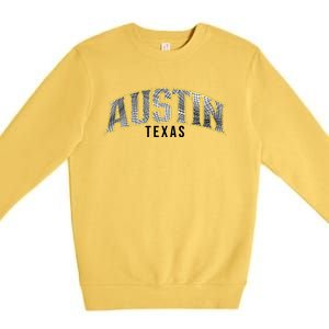 Austin Texas College Font Premium Crewneck Sweatshirt