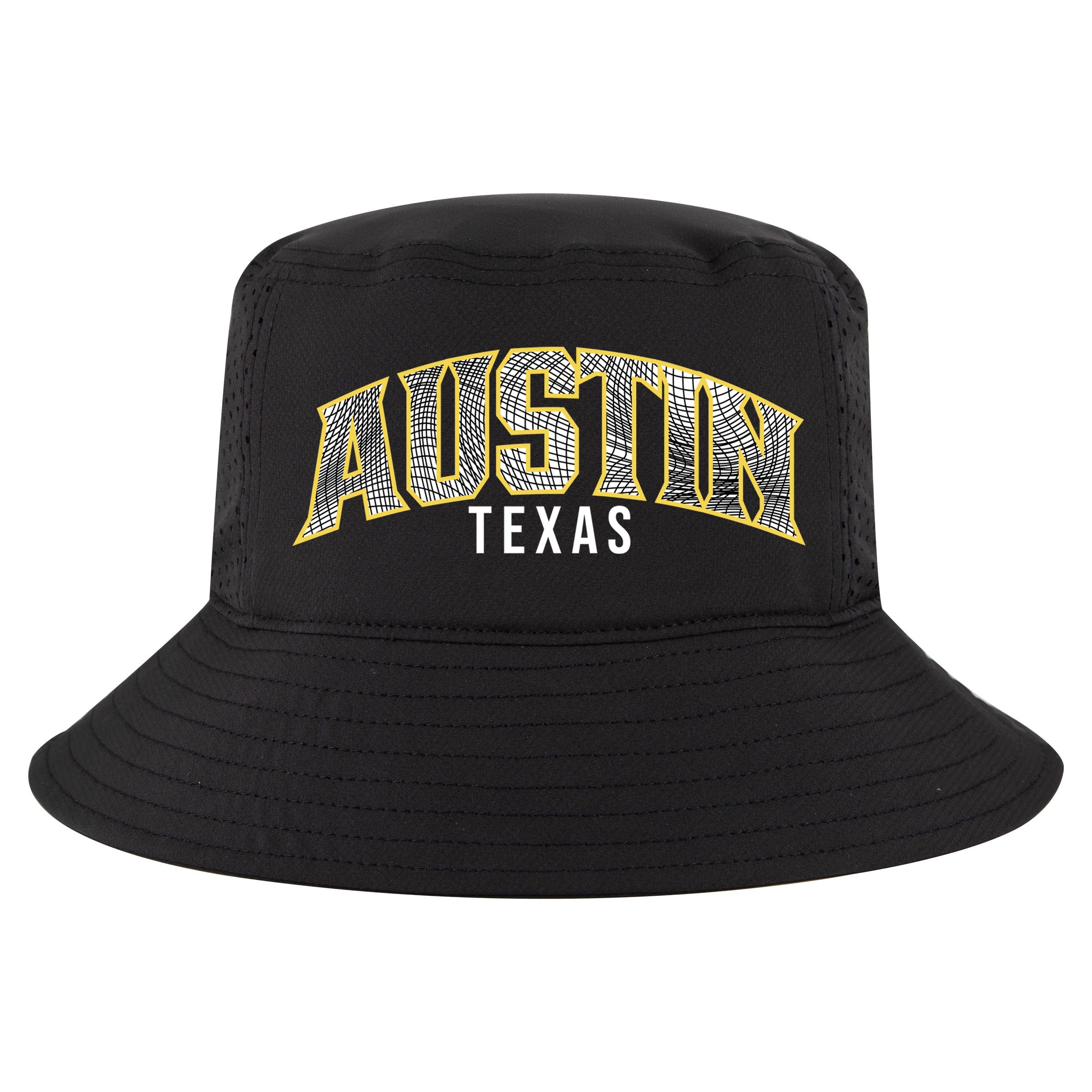 Austin Texas College Font Cool Comfort Performance Bucket Hat