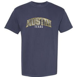 Austin Texas College Font Garment-Dyed Heavyweight T-Shirt