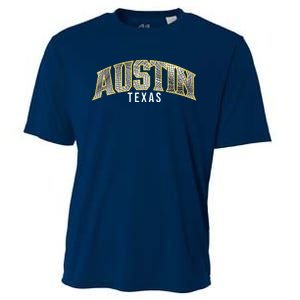 Austin Texas College Font Cooling Performance Crew T-Shirt