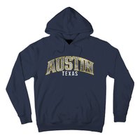 Austin Texas College Font Hoodie