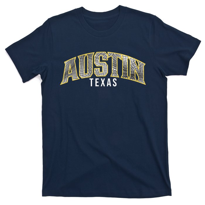 Austin Texas College Font T-Shirt