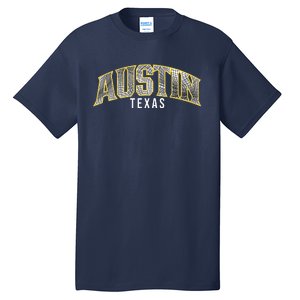 Austin Texas College Font Tall T-Shirt