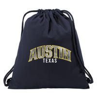 Austin Texas College Font Drawstring Bag