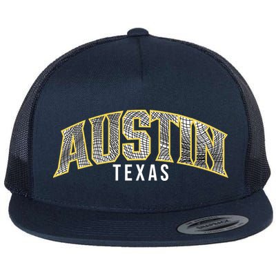 Austin Texas College Font Flatbill Hat