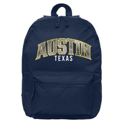 Austin Texas College Font 16 in Basic Backpack