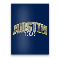 Austin Texas College Font Poster