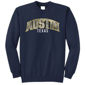 Austin Texas College Font Tall Sweatshirt