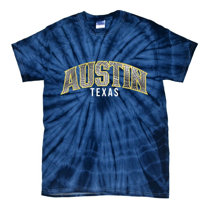 Austin Texas College Font Tie-Dye T-Shirt