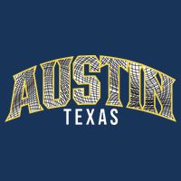 Austin Texas College Font Tie-Dye T-Shirt