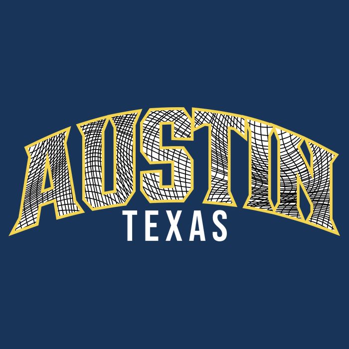 Austin Texas College Font Tie-Dye T-Shirt