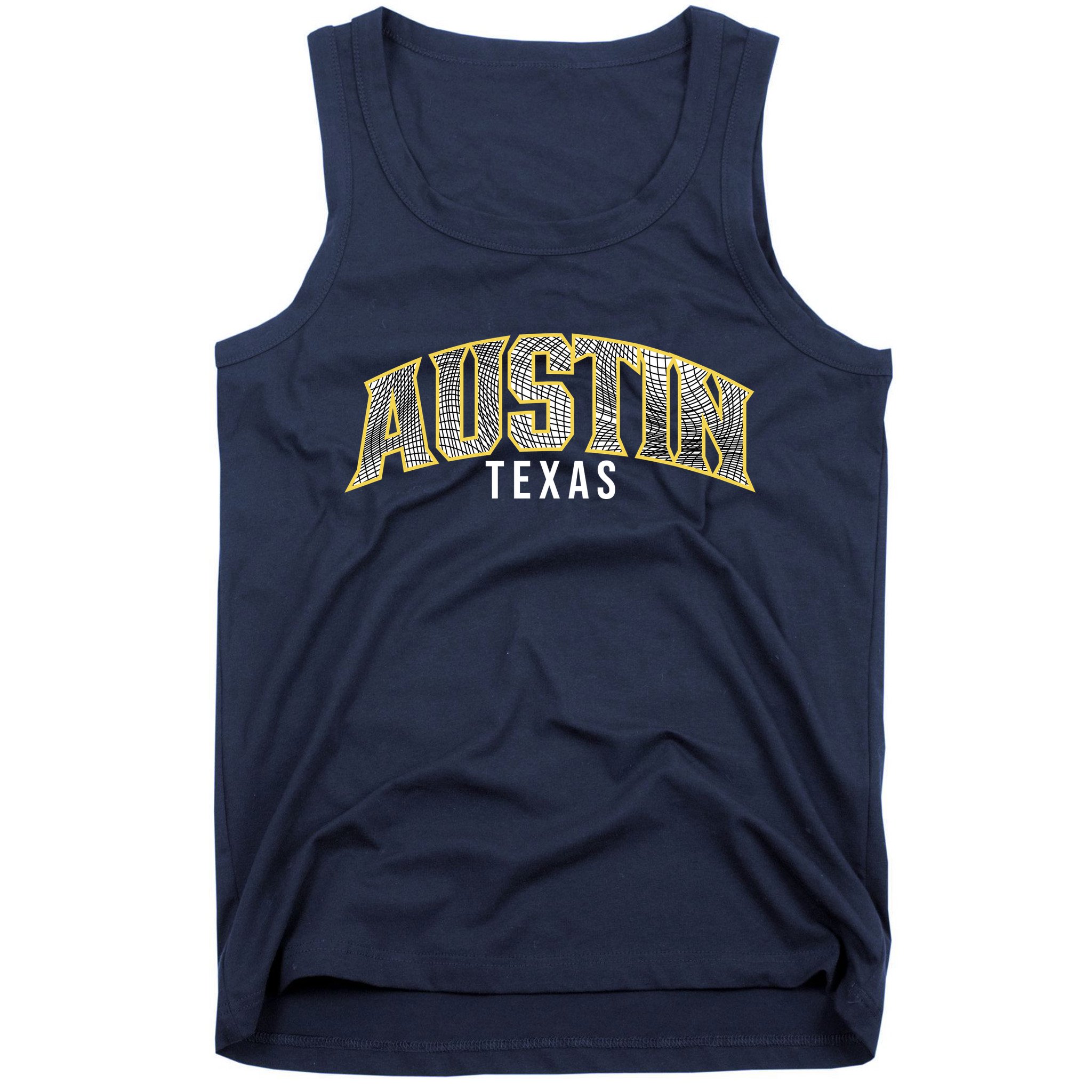Austin Texas College Font Tank Top