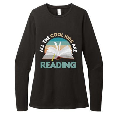 All The Cool Are Reading Read Books Reader Funny Gift Womens CVC Long Sleeve Shirt