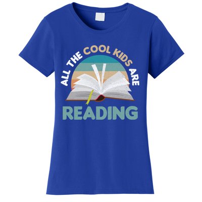 All The Cool Are Reading Read Books Reader Funny Gift Women's T-Shirt