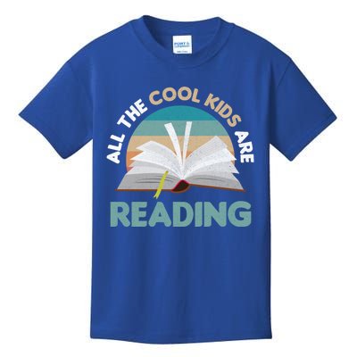 All The Cool Are Reading Read Books Reader Funny Gift Kids T-Shirt